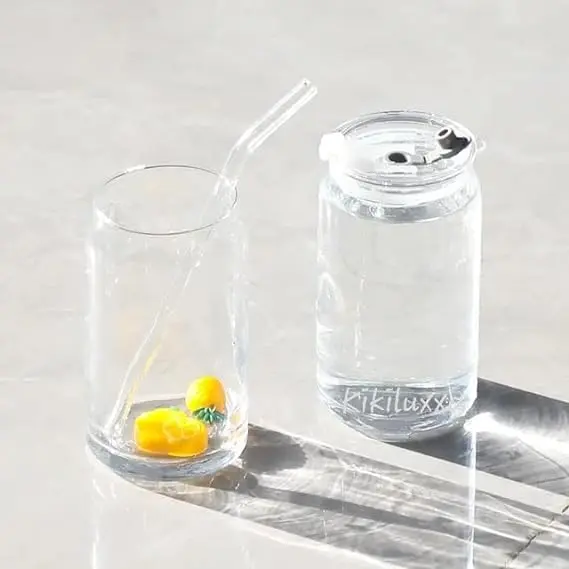 Glass Sipper Tumbler Mug